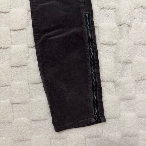 Anthropologie Pilcro Size 27 Tall Gray Corduroy Mid Rise Stet Pants Skinny Jeans - Picture 4 of 6